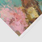 Afrikanische Amerikanerin mit Martini Decoupage Seidenpapier (Ausschnitt)