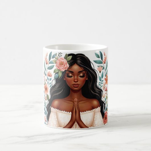 Afrikanische Amerikanerin Prahlerin Kaffeetasse (Mittel)