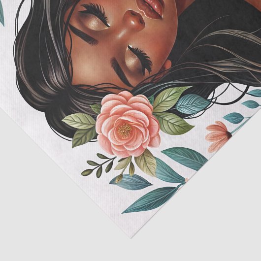 Afrikanische Amerikanerin Prahlerin Seidenpapier (Ausschnitt)