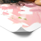 Afrikanische Amerikanerin Rosa und Grüne Malerei Poster (Ecke)