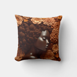 Afrikanische Amerikanerin Schwarze Königin Melanin Kissen