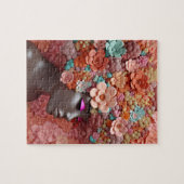 Afrikanische Amerikanerin Schwarze Königin Melanin Puzzle (Horizontal)