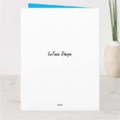 Afrikanische Amerikanerin Singgitarre Birthday Karte (Rückseite)