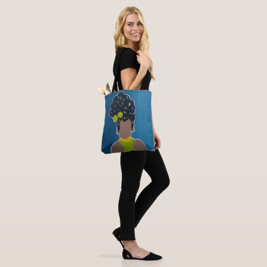 Afrikanische Amerikanerin Tote Bag Tasche (Am Model)