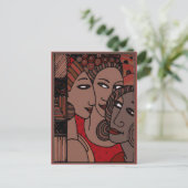 Afrikanische Amerikanerinnen Postkarte (Stehend Vorderseite)