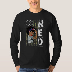 Afrikanische Amerikanerinnen Veteran unterstützen T-Shirt
