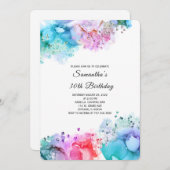 Afrikanische Amerikanerinnen zum Geburtstag Einladung (Vorne/Hinten)