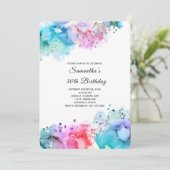 Afrikanische Amerikanerinnen zum Geburtstag Einladung (Stehend Vorderseite)