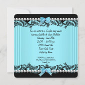 Afrikanische amerikanische Babydusche Girl Zebra A Einladung (Rückseite)