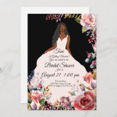 Afrikanische amerikanische Blumengartenbrücke - Sc Einladung (Vorne/Hinten)