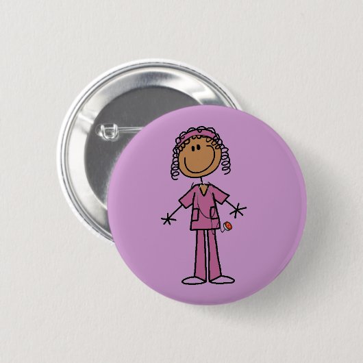 Afrikanische amerikanische button (Vorne & Hinten)