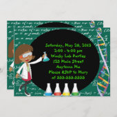 Afrikanische amerikanische einladung (Vorne/Hinten)