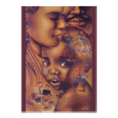 Afrikanische Amerikanische Familie Fotodruck (Vorne)