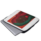 Afrikanische Amerikanische Farbenwelt Laptopschutzhülle (Vorne Knopf)