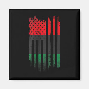 Afrikanische amerikanische Flagge 1865 Schwarze Ge Magnet