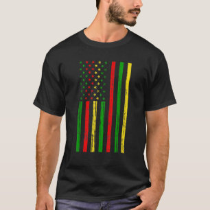 Afrikanische amerikanische Flagge für schwarze Ges T-Shirt