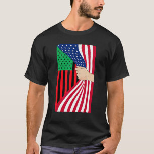 Afrikanische amerikanische Flagge Pan African Blac T-Shirt
