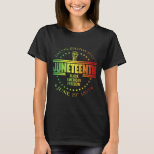 Afrikanische Amerikanische Freiheit 19. Juni T-Shirt