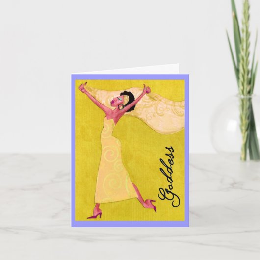Afrikanische Amerikanische "Göttin" Karte (Vorderseite)