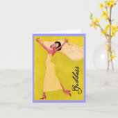 Afrikanische Amerikanische "Göttin" Karte (Gelbe Blume)