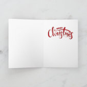 Afrikanische amerikanische Kinderweihnachtskarte Feiertagskarte (Innenseite)