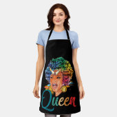 Afrikanische amerikanische Königin hat starke schw Schürze (Getragen)
