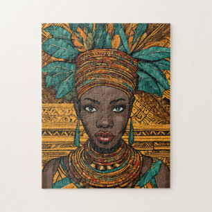 Afrikanische Amerikanische Königin Puzzle