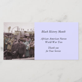 Afrikanische amerikanische Krankenschwestern an Bo Dankeskarte
