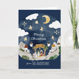 Afrikanische Amerikanische Krippe Weihnachten Karte