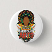 Afrikanische Amerikanische Künste Button (Vorderseite)