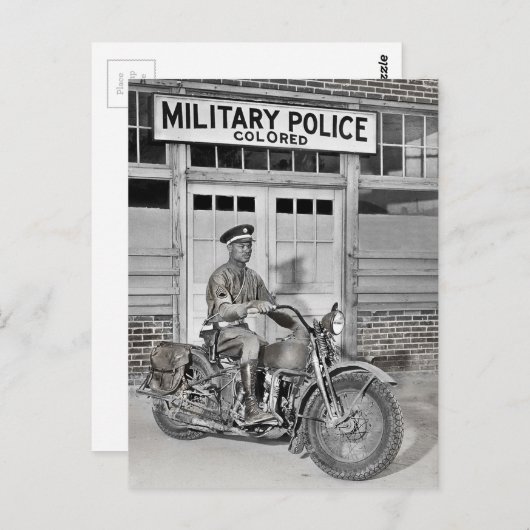 Afrikanische amerikanische Militärpolizei Postkarte (Vorne/Hinten)