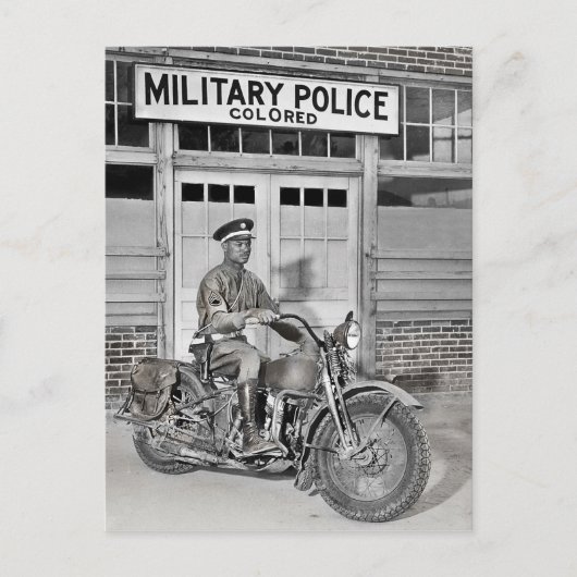 Afrikanische amerikanische Militärpolizei Postkarte (Vorderseite)