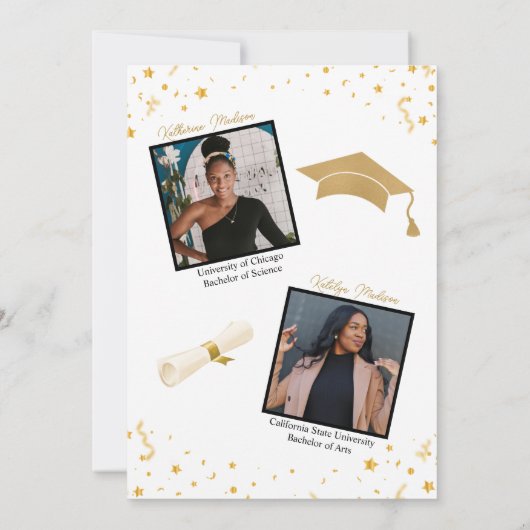 Afrikanische Amerikanische Partei der Doppelschulb Einladung (Rückseite)