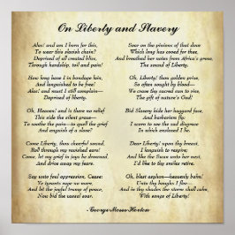 Afrikanische amerikanische Poesie über Freiheit un Poster