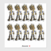 Afrikanische Amerikanische Prinzen Aufkleber (Blatt)