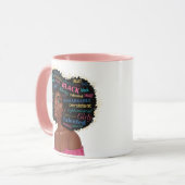Afrikanische Amerikanische Prinzessin 11 oz Tasse (Vorderseite Links)
