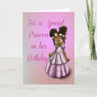Afrikanische Amerikanische Prinzessin Birthday