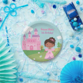 Afrikanische amerikanische Prinzessin Birthday Pappteller (Party)
