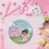 Afrikanische amerikanische Prinzessin Birthday Pappteller (Party)