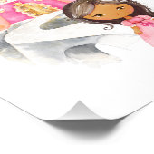 Afrikanische Amerikanische Prinzessin, Burg, Girl- Fotodruck (Ecke)