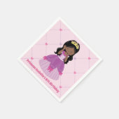 Afrikanische Amerikanische Prinzessin Niedlich Pin Serviette (Ecke)