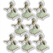 Afrikanische Amerikanische Prinzessinnen Aufkleber (Vorderseite)