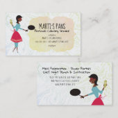 Afrikanische amerikanische retro visitenkarte (Vorne/Hinten)