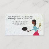 Afrikanische amerikanische retro visitenkarte (Rückseite)