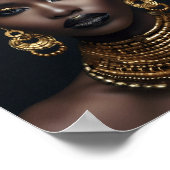 Afrikanische amerikanische Wall Art, Schwarze Maue Poster (Ecke)