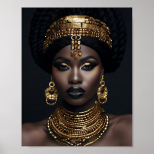 Afrikanische amerikanische Wall Art, Schwarze Maue Poster