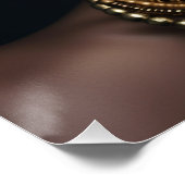 Afrikanische amerikanische Wall Art, Schwarze Maue Poster (Ecke)