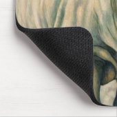 Afrikanische Ausdrücke - weißes Nashorn Mousepad (Ecke)