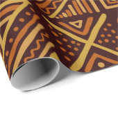 afrikanische Auseinandersetzungen nahtlos in der S Geschenkpapier (Rolleneckpunkt)