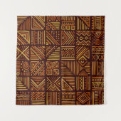 afrikanische Auseinandersetzungen nahtlos in der S Wandteppich (Vorderseite (Horizontal))